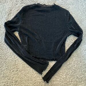 Sparkly sheer top